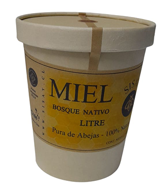 Miel de litre Envase Kraft  compostable 1,2 kg.